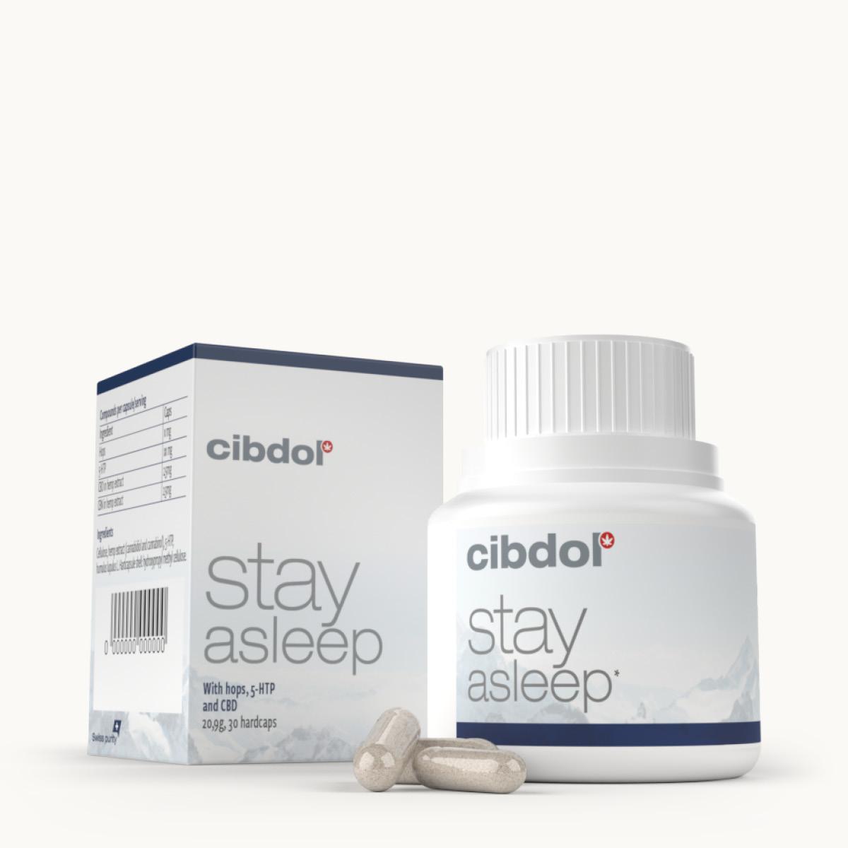 Cibdol Stay Asleep - kapsułki na sen z CBD i CBN