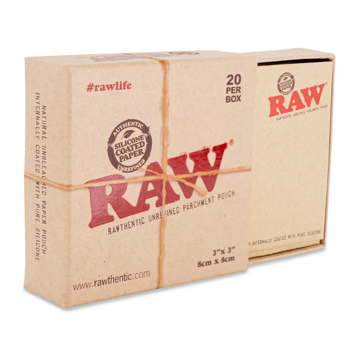 RAW Woreczek z papieru pergaminowego silikonowanego