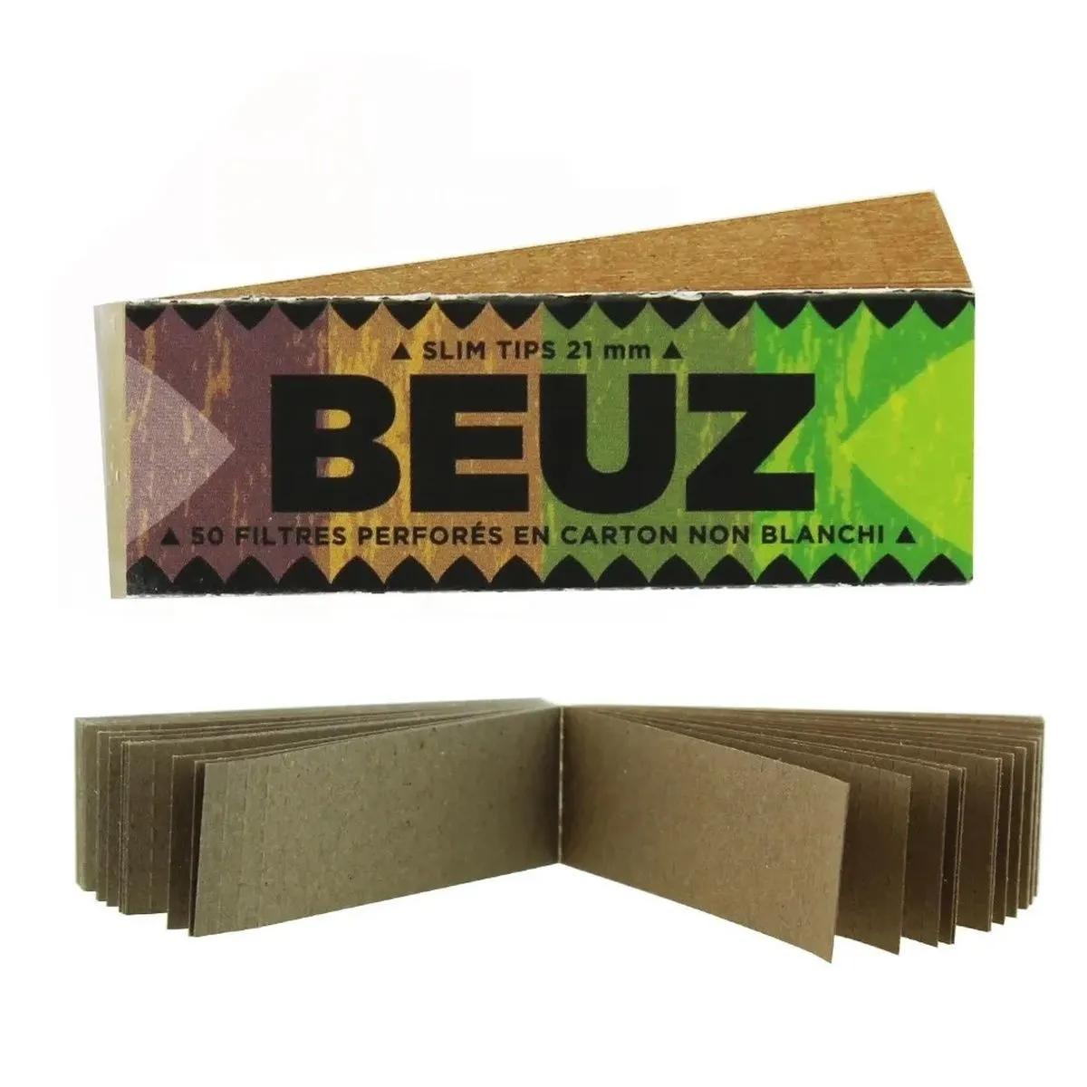BEUZ Brown Tips – niebielone filterki kartonowe