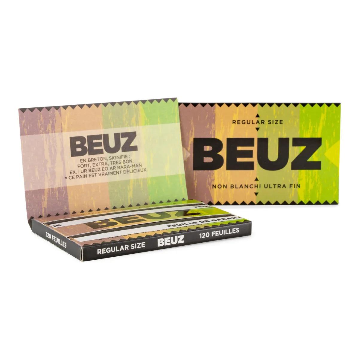 BEUZ niebielone bibułki regular size
