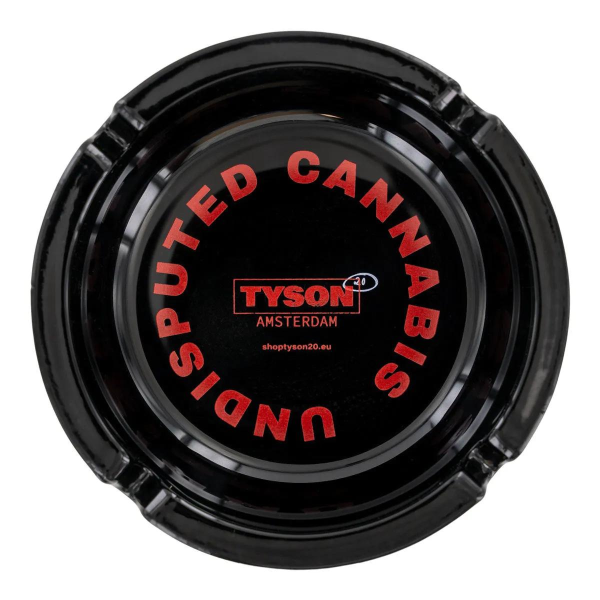 Tyson 2.0 Czarna szklana popielniczka