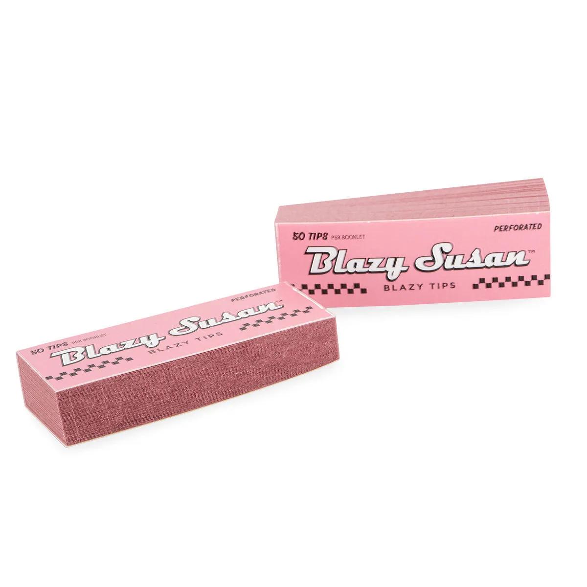Blazy Susan Pink Perforated Filter Tips - różowe filterki