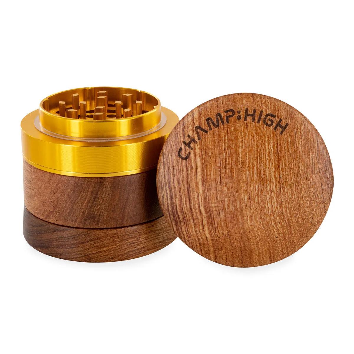 Champ High Młynek Aluminium/Drewno