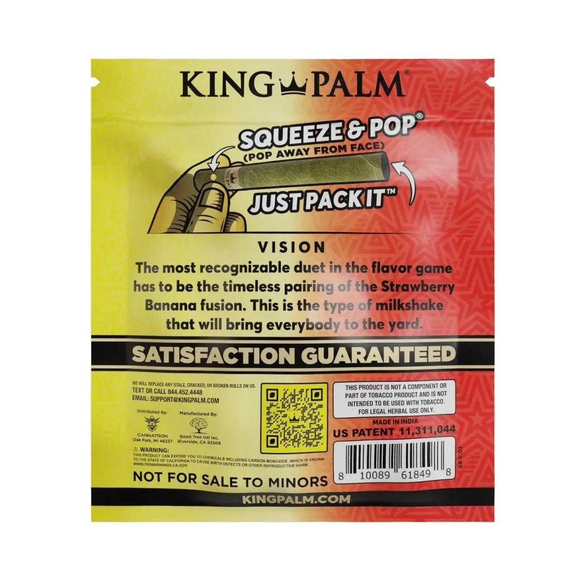 King Palm Fusion Flavour Leaf, liście z aromatem, 25 szt.