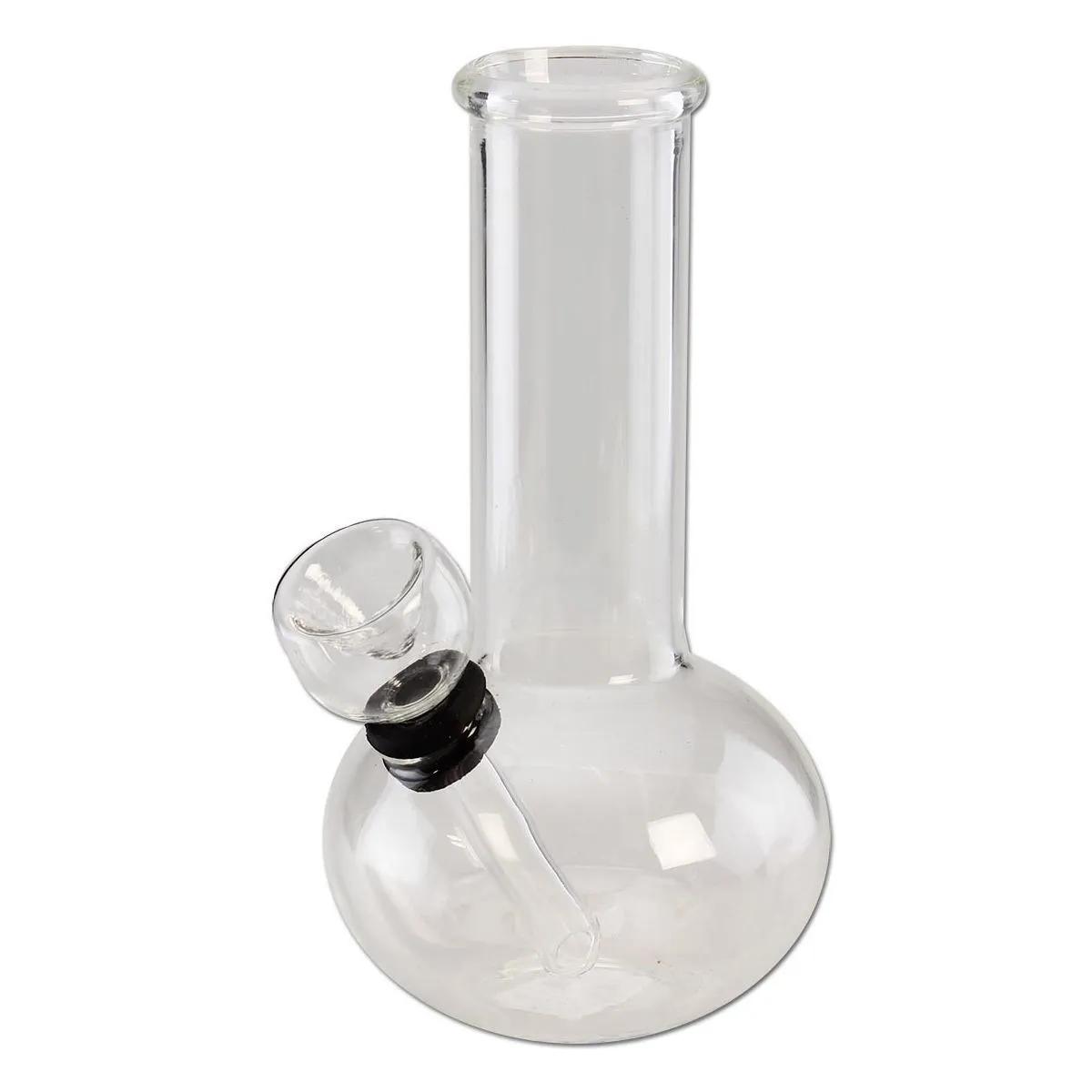 Black Leaf Mini Szklane Bongo Przezroczyste