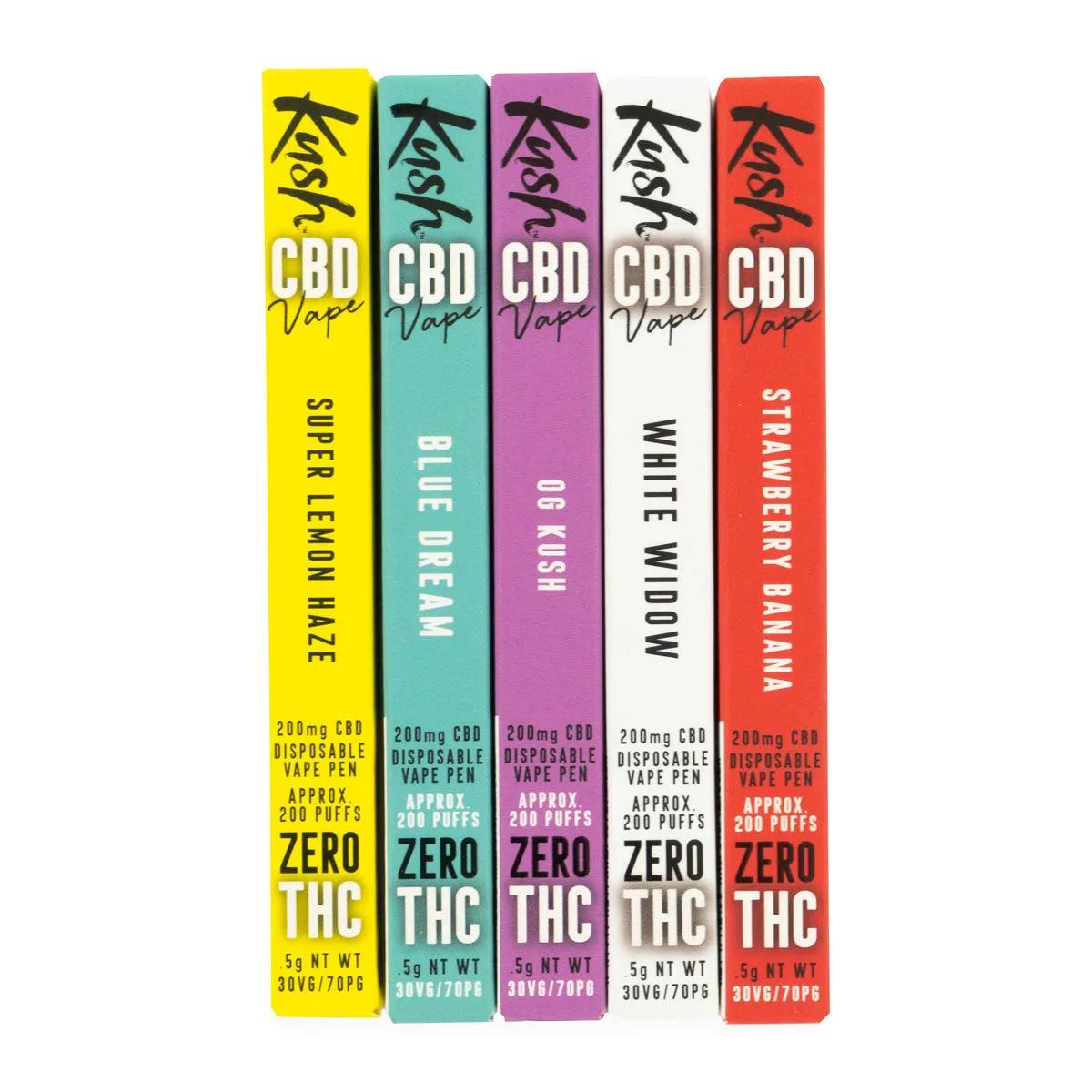 Kush Vape – jednorazowy waporyzator CBD 200 mg