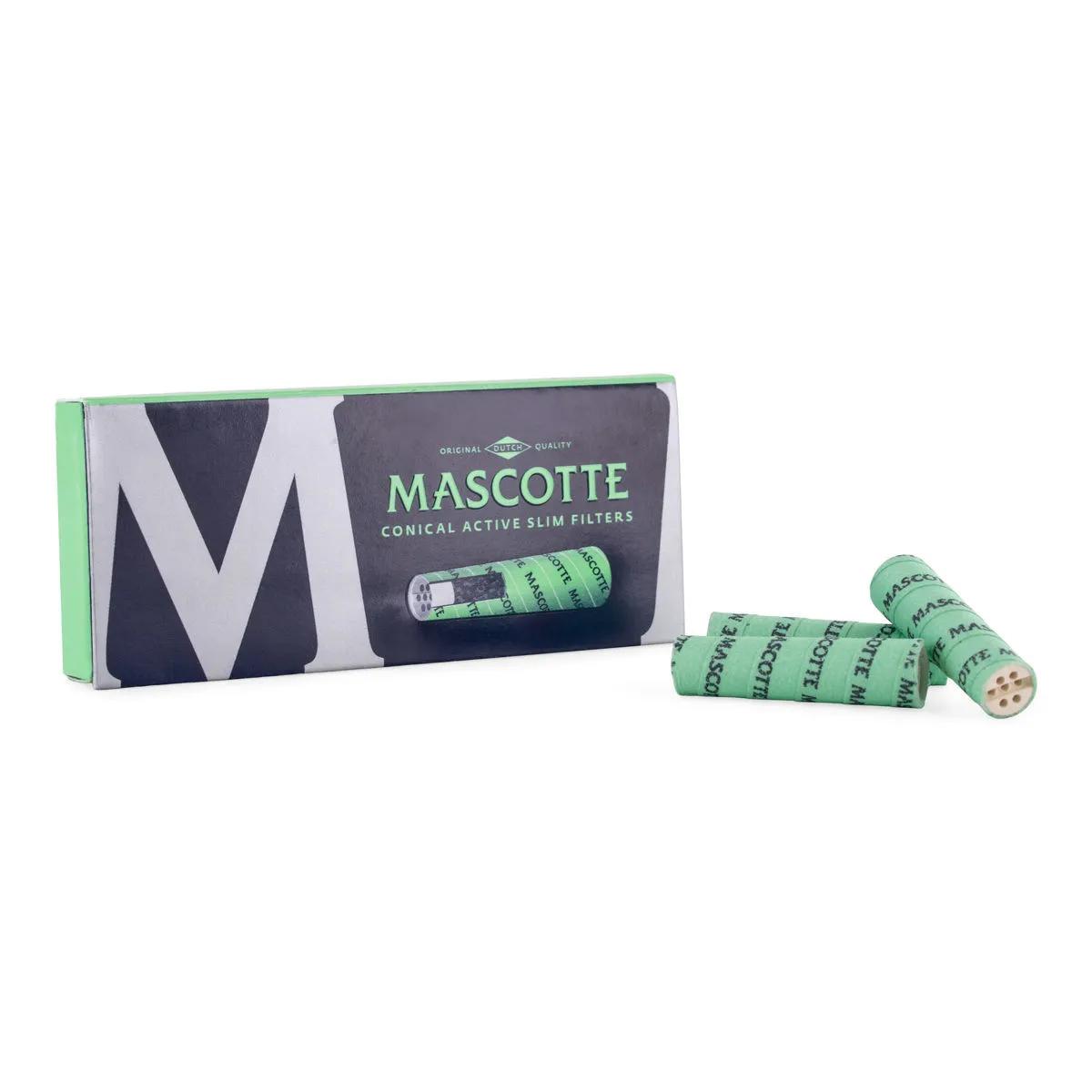 Mascotte Conical Active Slim Filters - filtry stożkowe z węglem aktywnym (10 szt.)
