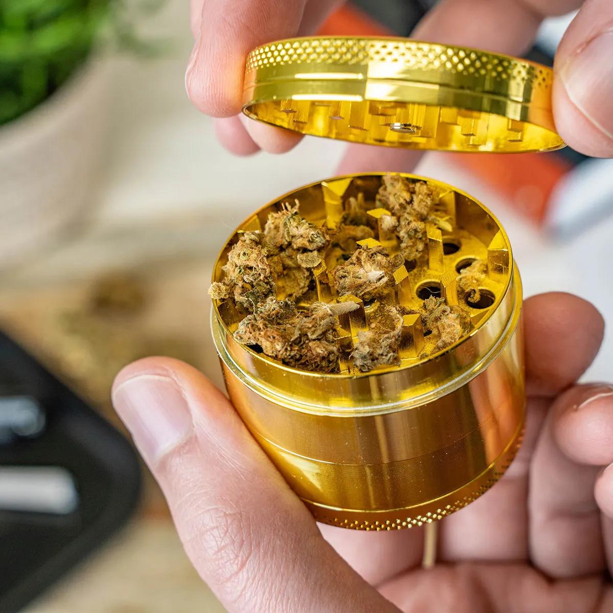 Metalowy młynek 24K Gold