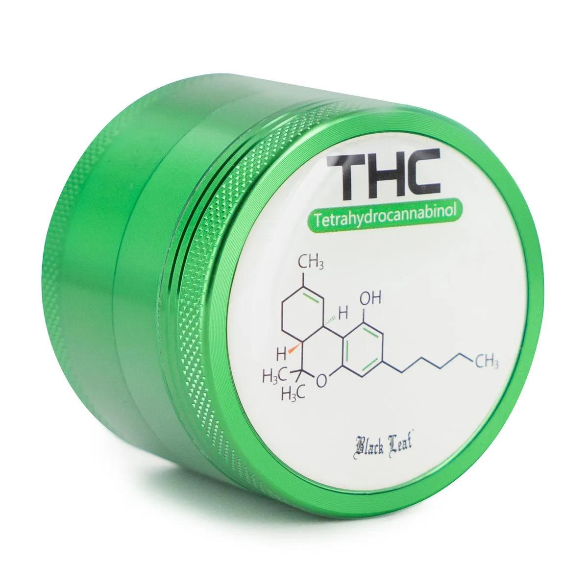 Metalowy młynek Black Leaf THC