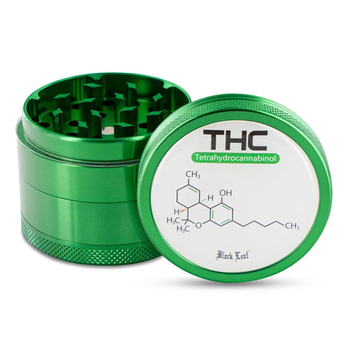 Metalowy młynek Black Leaf THC