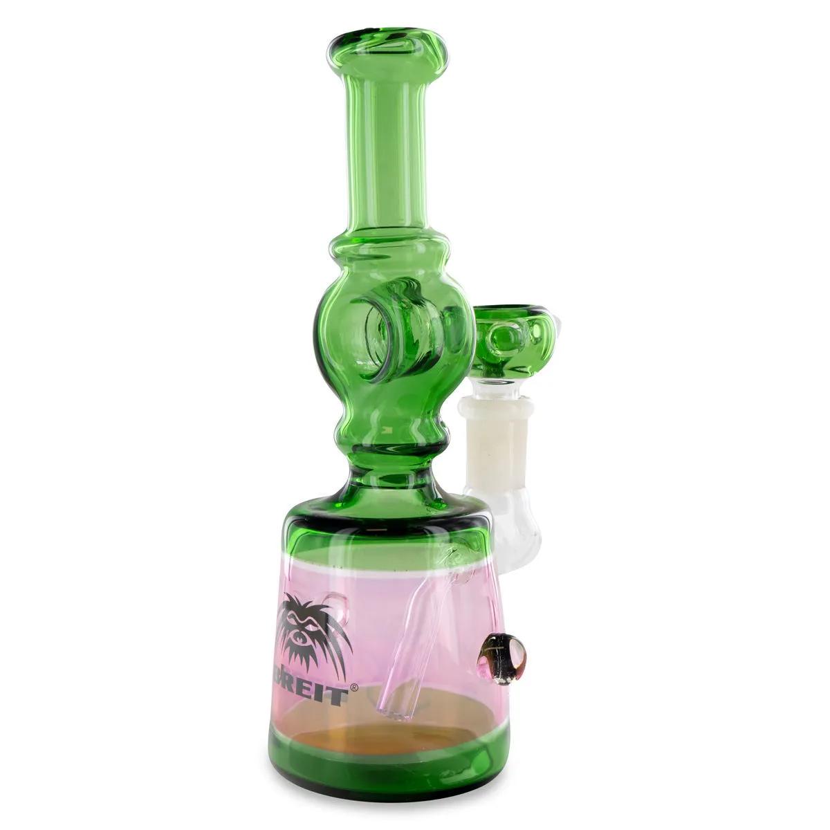 Mini szklany bong z cybuchem typu push Breit