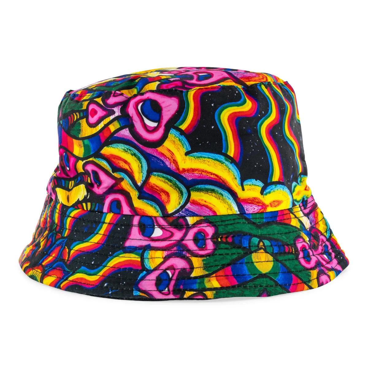 Kapelusz bucket w grzybki