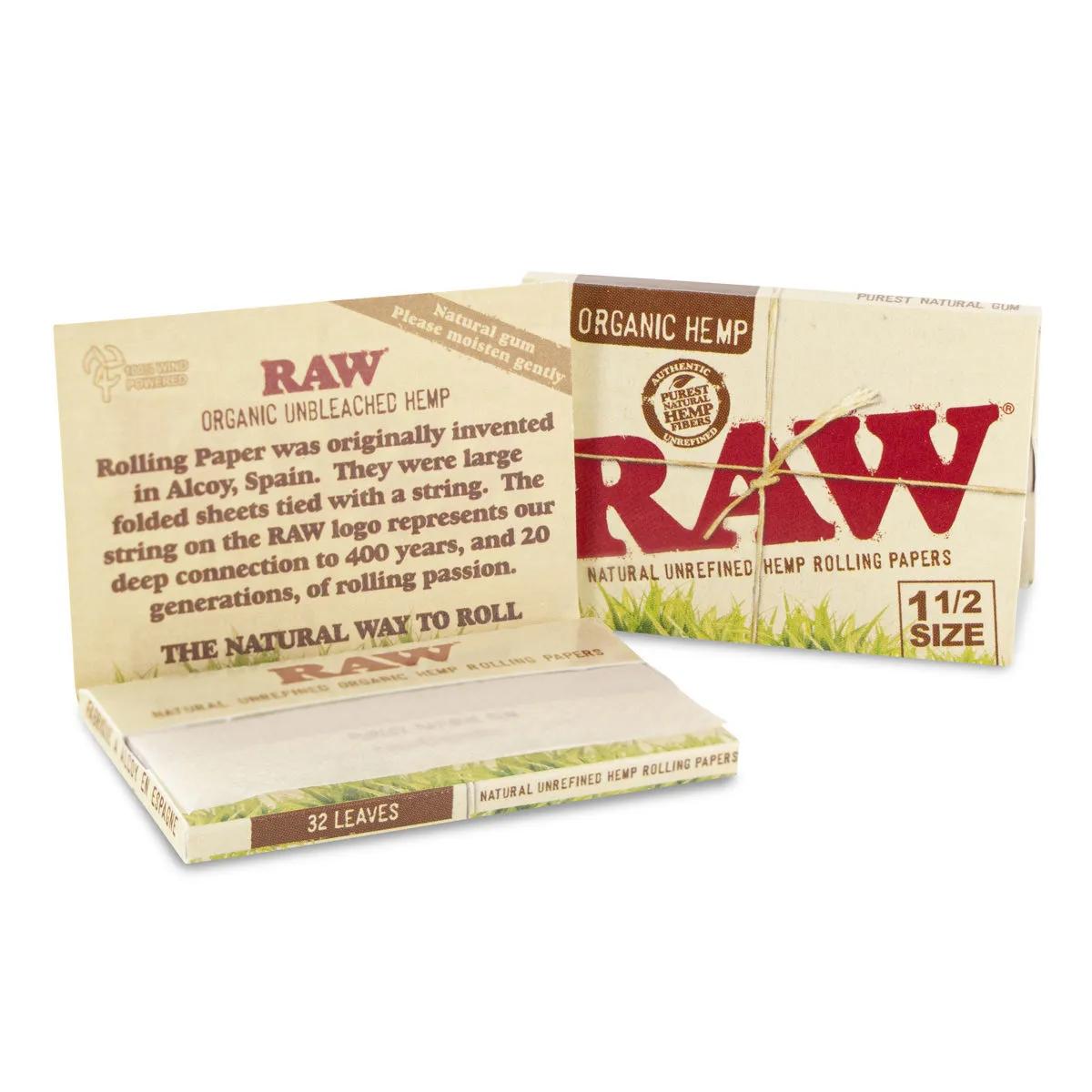 RAW Bibułki Konopne 1½