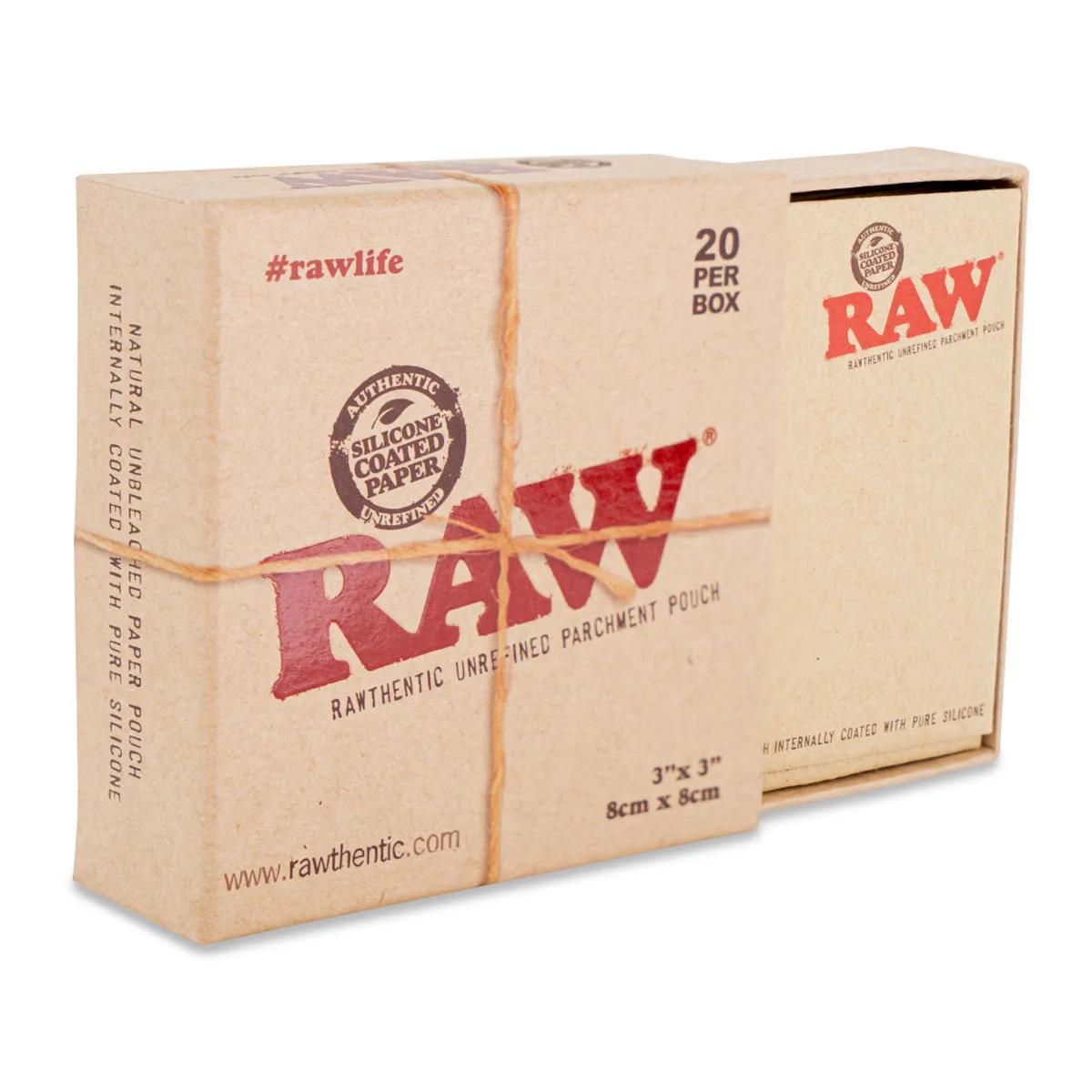 RAW Woreczek z papieru pergaminowego silikonowanego