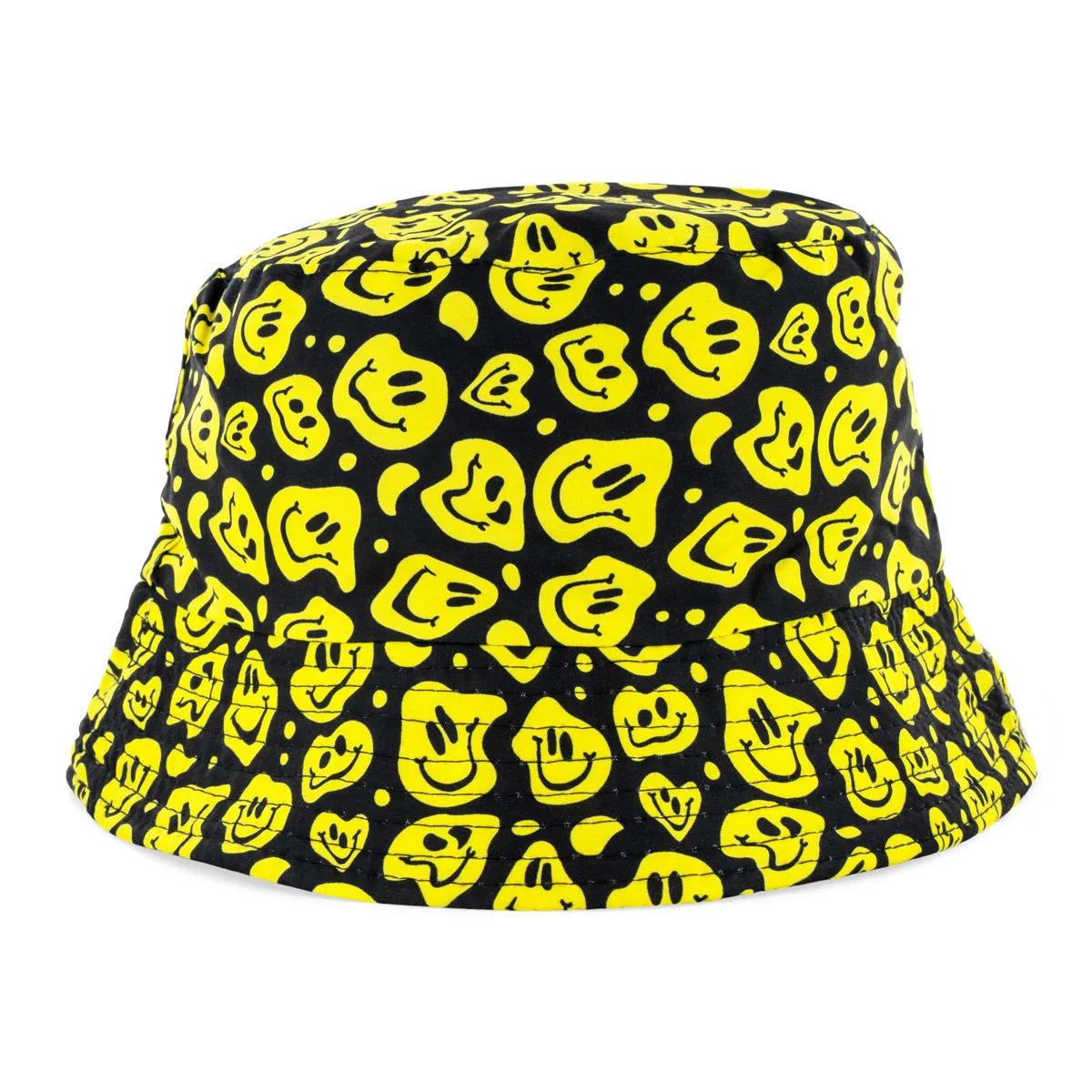Kapelusze typu bucket Smiley