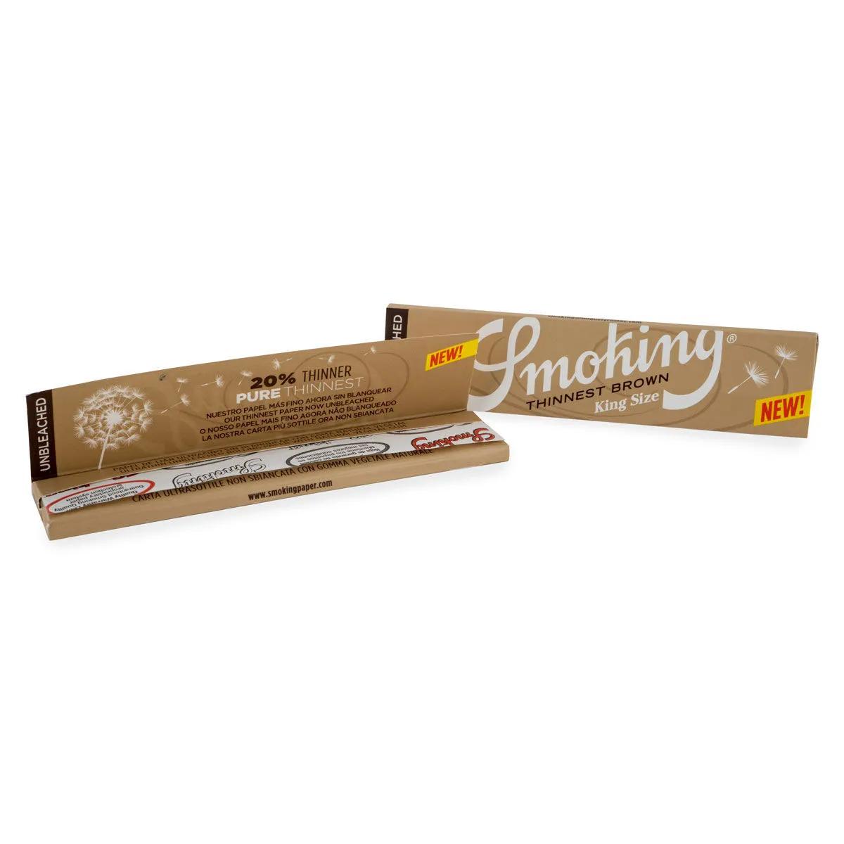 Smoking Thinnest Brown King Size – najcieńsze bibułki
