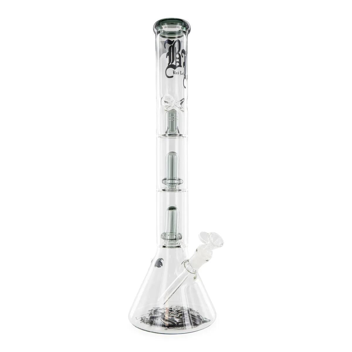 Bong z potrójnym perkolatorem Black Leaf
