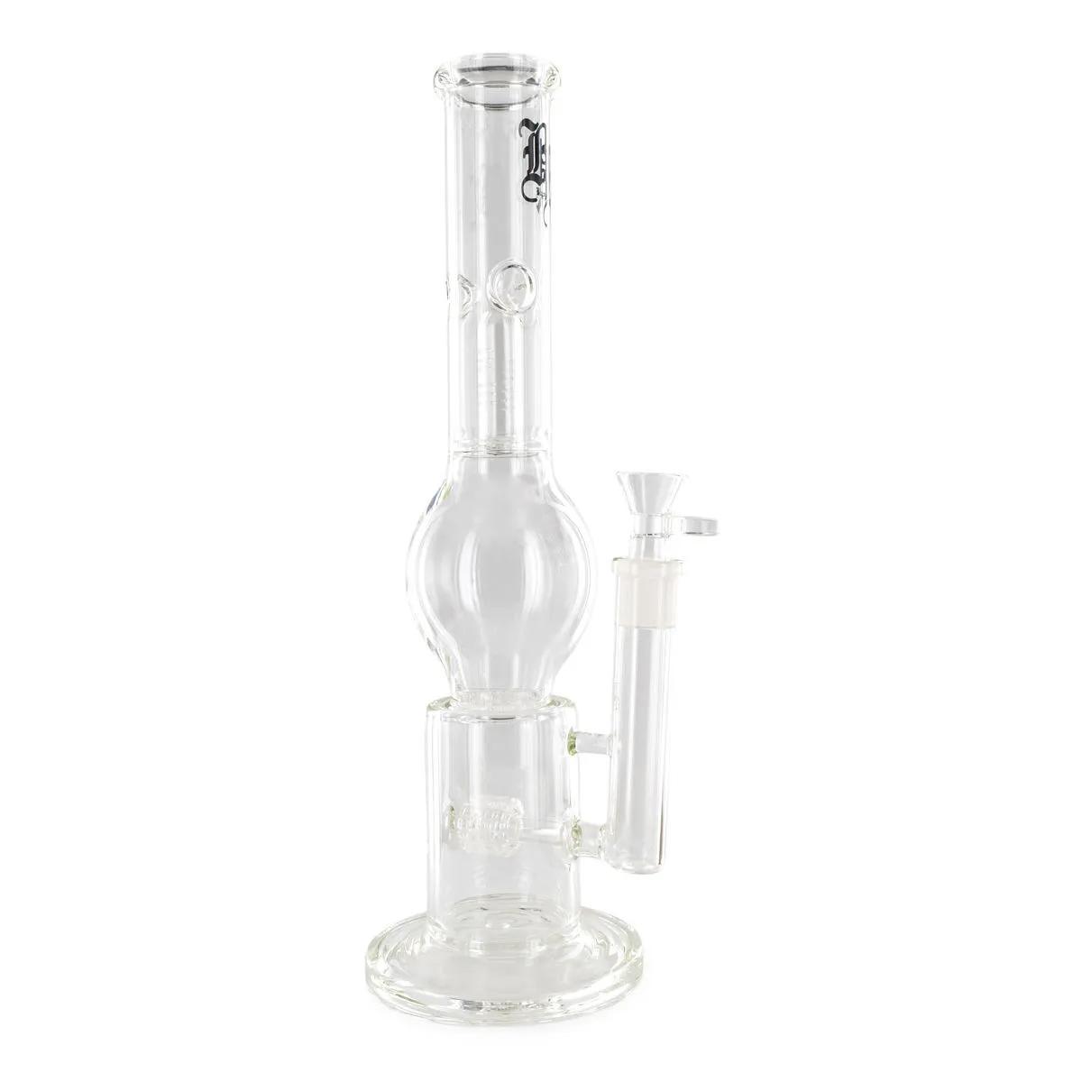 Bong szklany z potrójnym perkolatorem Black Leaf