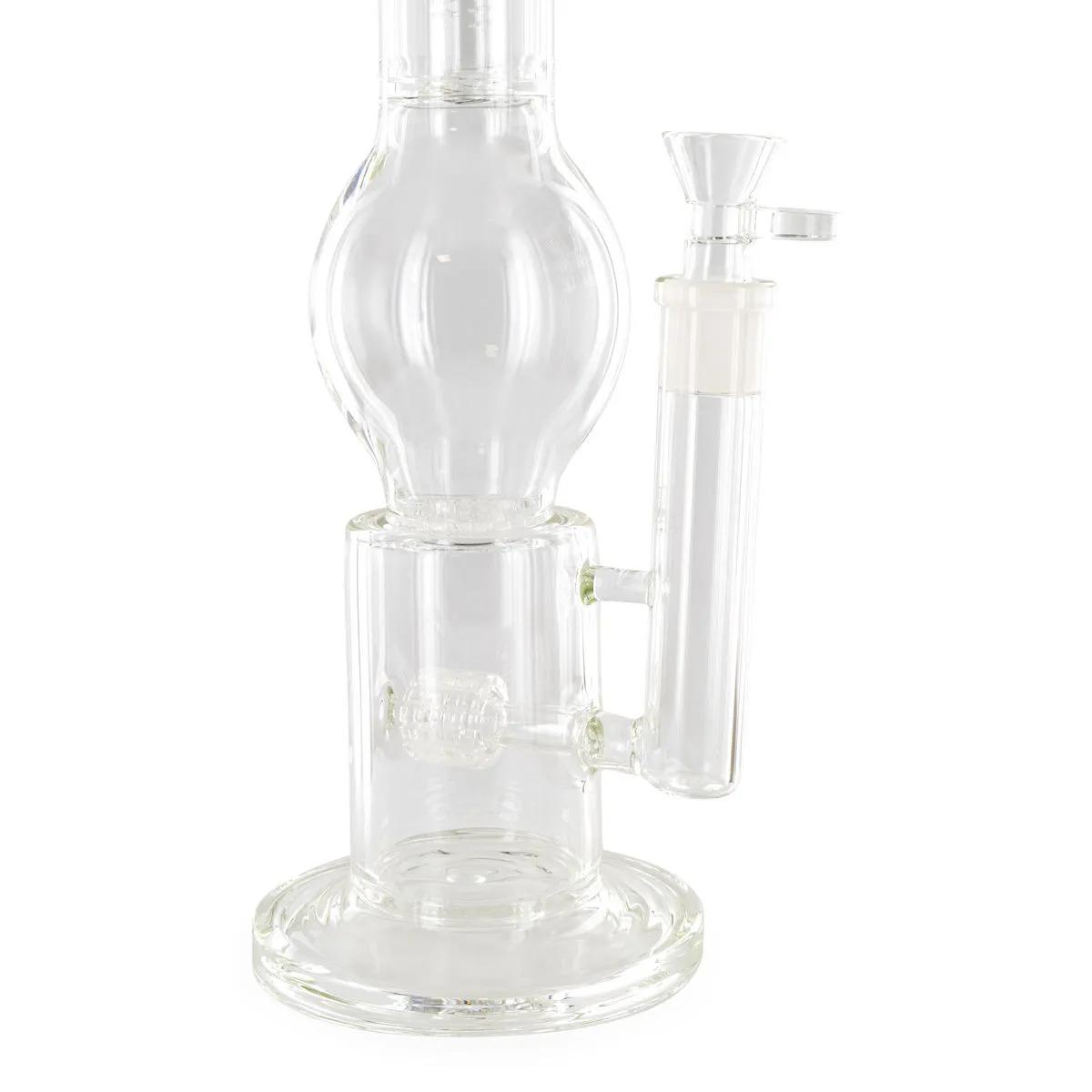Bong szklany z potrójnym perkolatorem Black Leaf