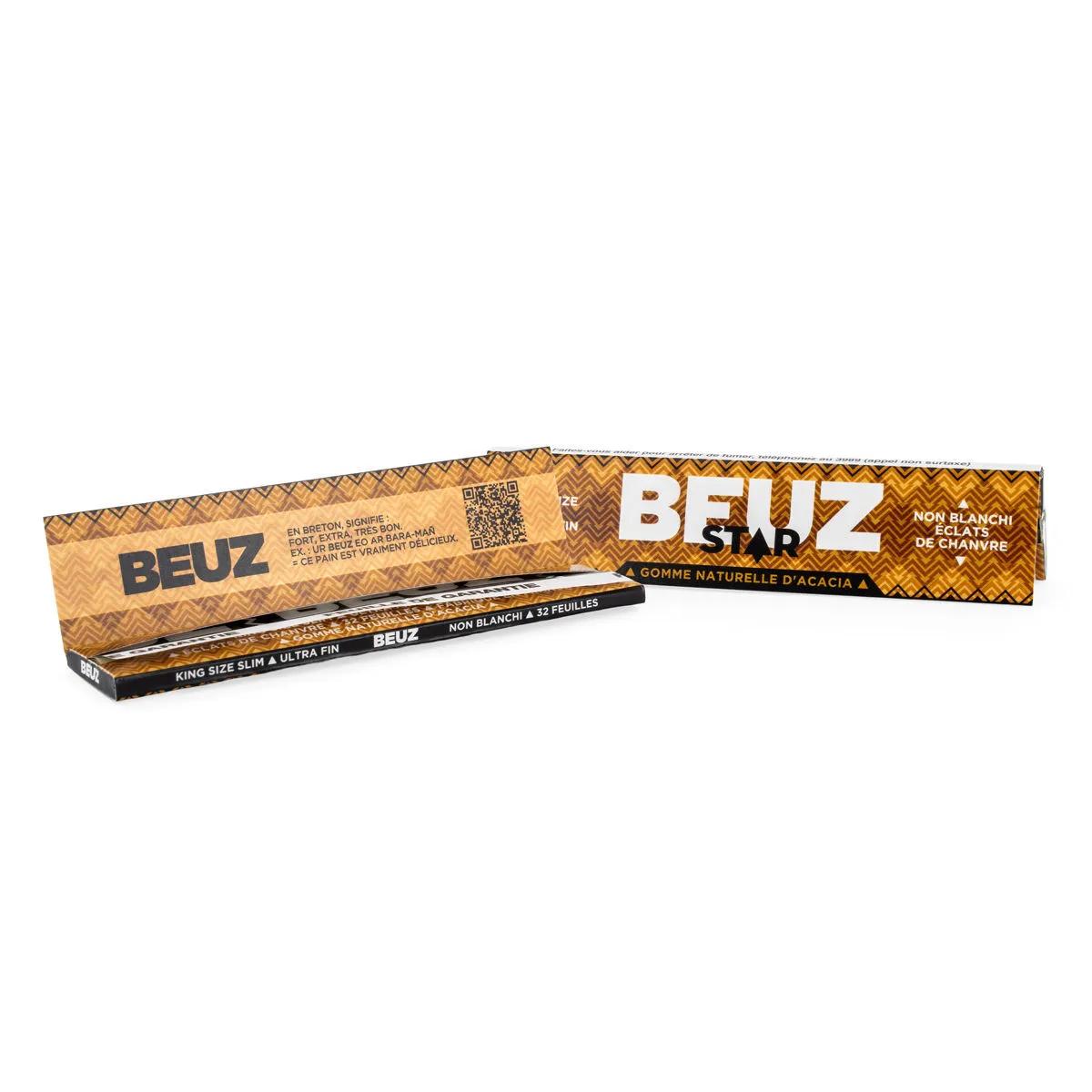 Niebielone konopne bibułki King Size Slim