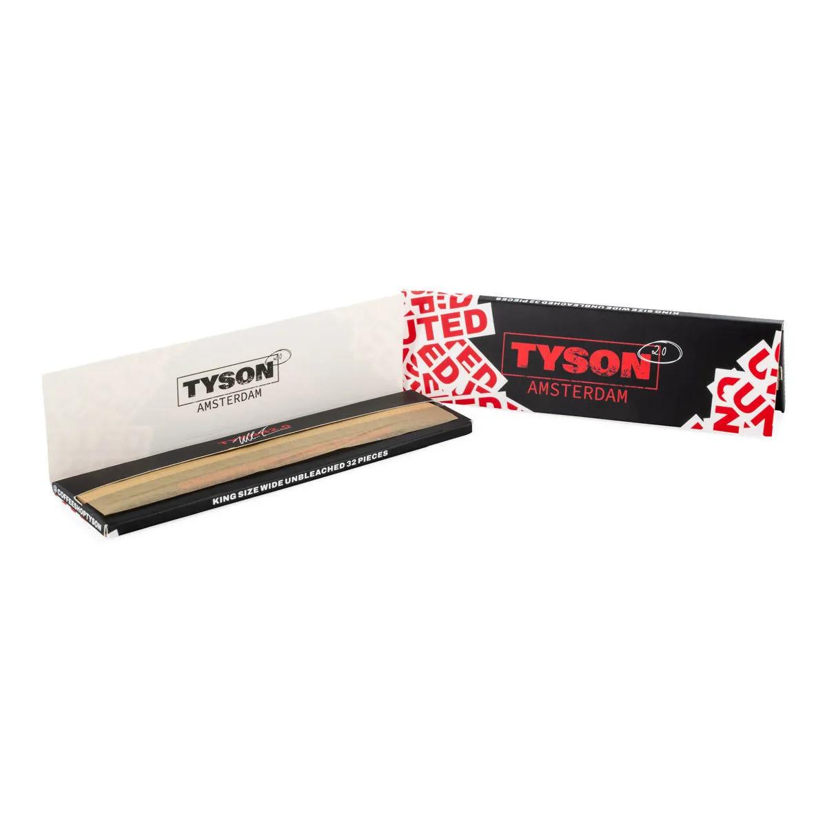 Tyson 2.0 Niebielone bibułki King Size Wide