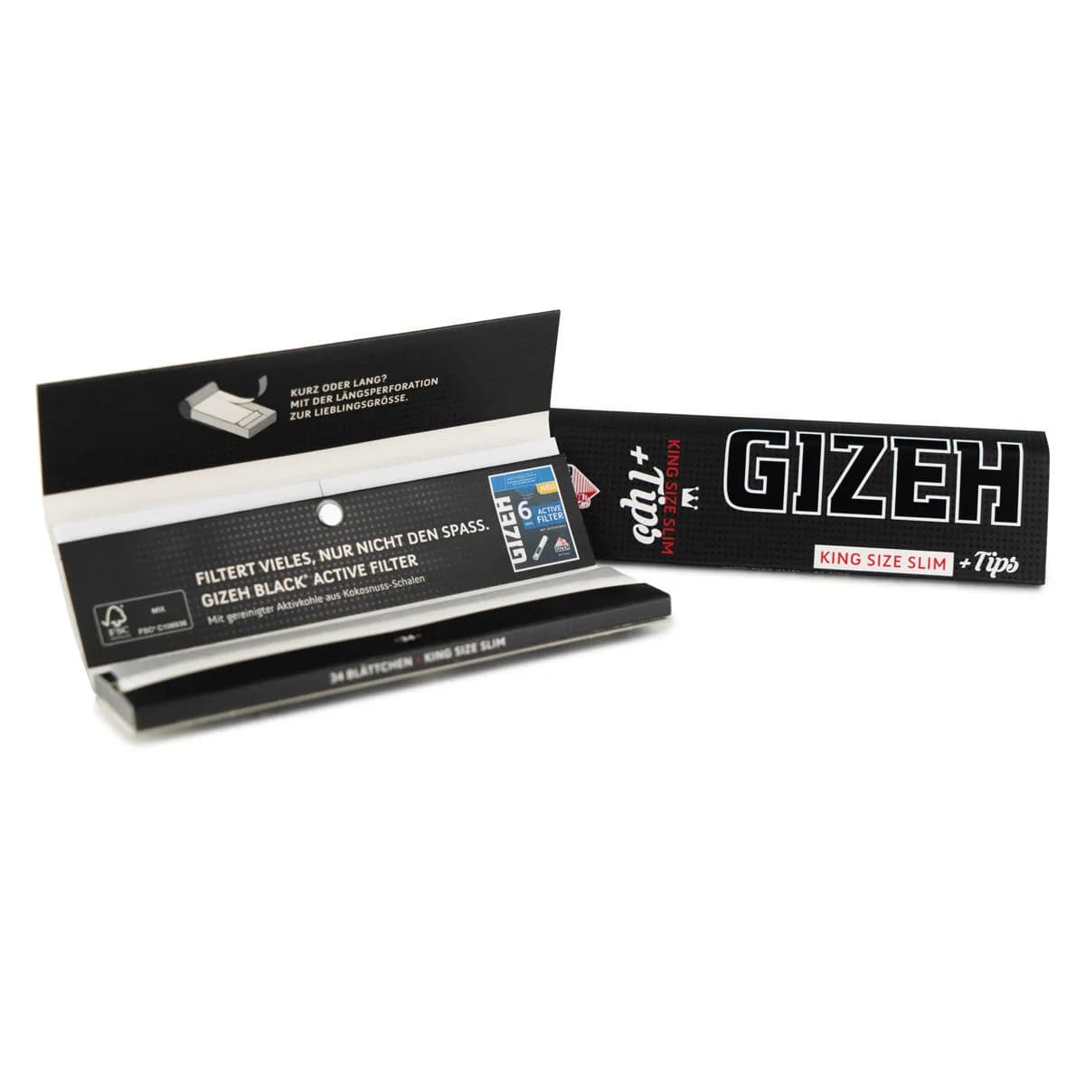 Gizeh King Size Slim bibułki + filterki