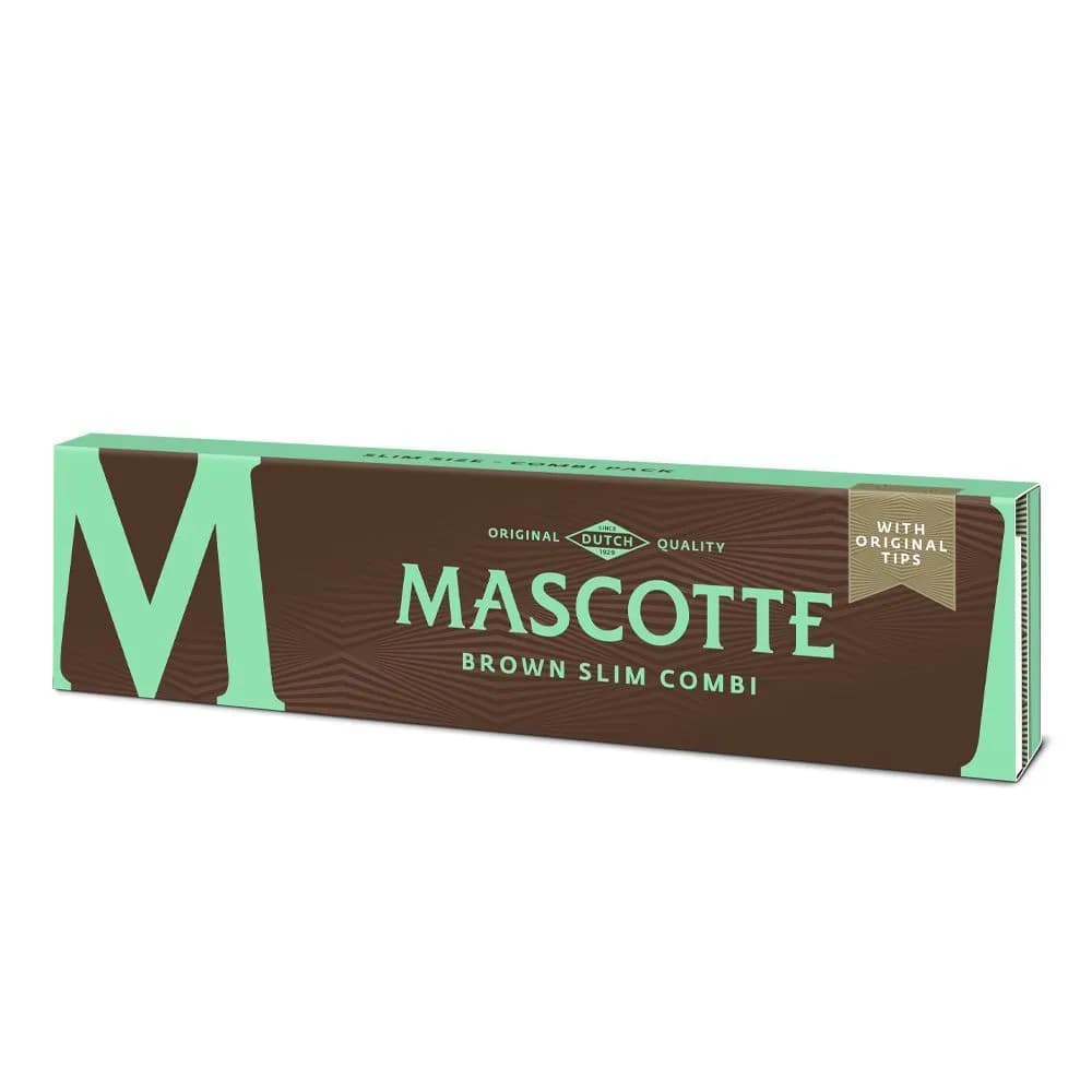 Mascotte Brown Slim Size bibułki + odrywane filterki