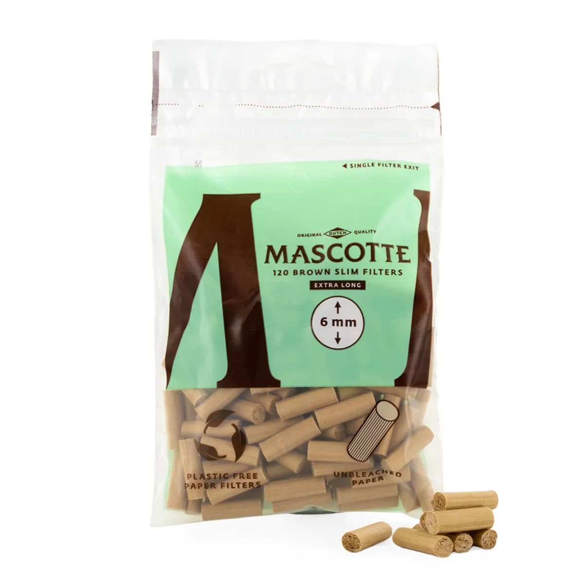 Mascotte Brown XL Slim filtry papierowe