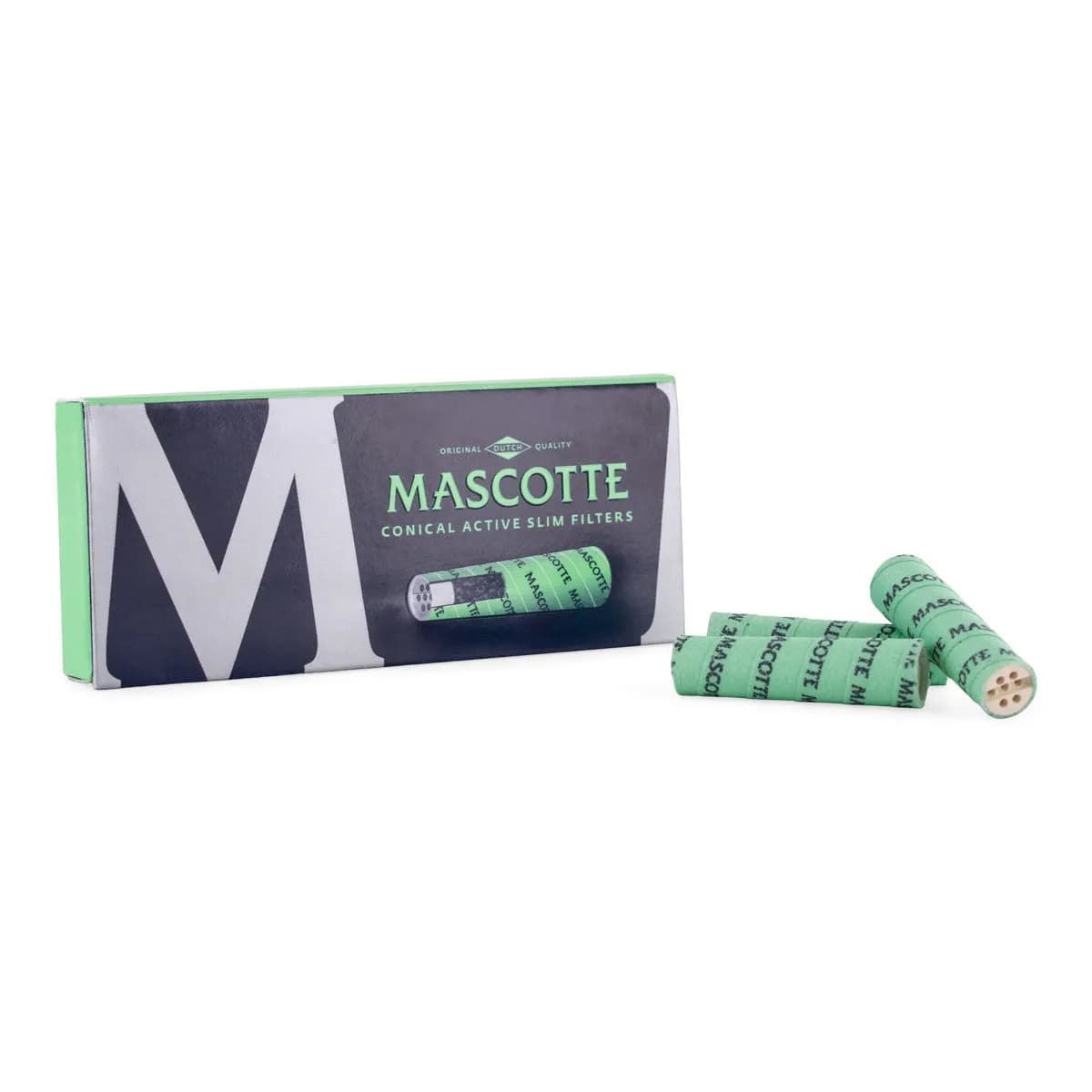 Mascotte Conical Active Slim Filters - filtry stożkowe z węglem aktywnym (10 szt.)