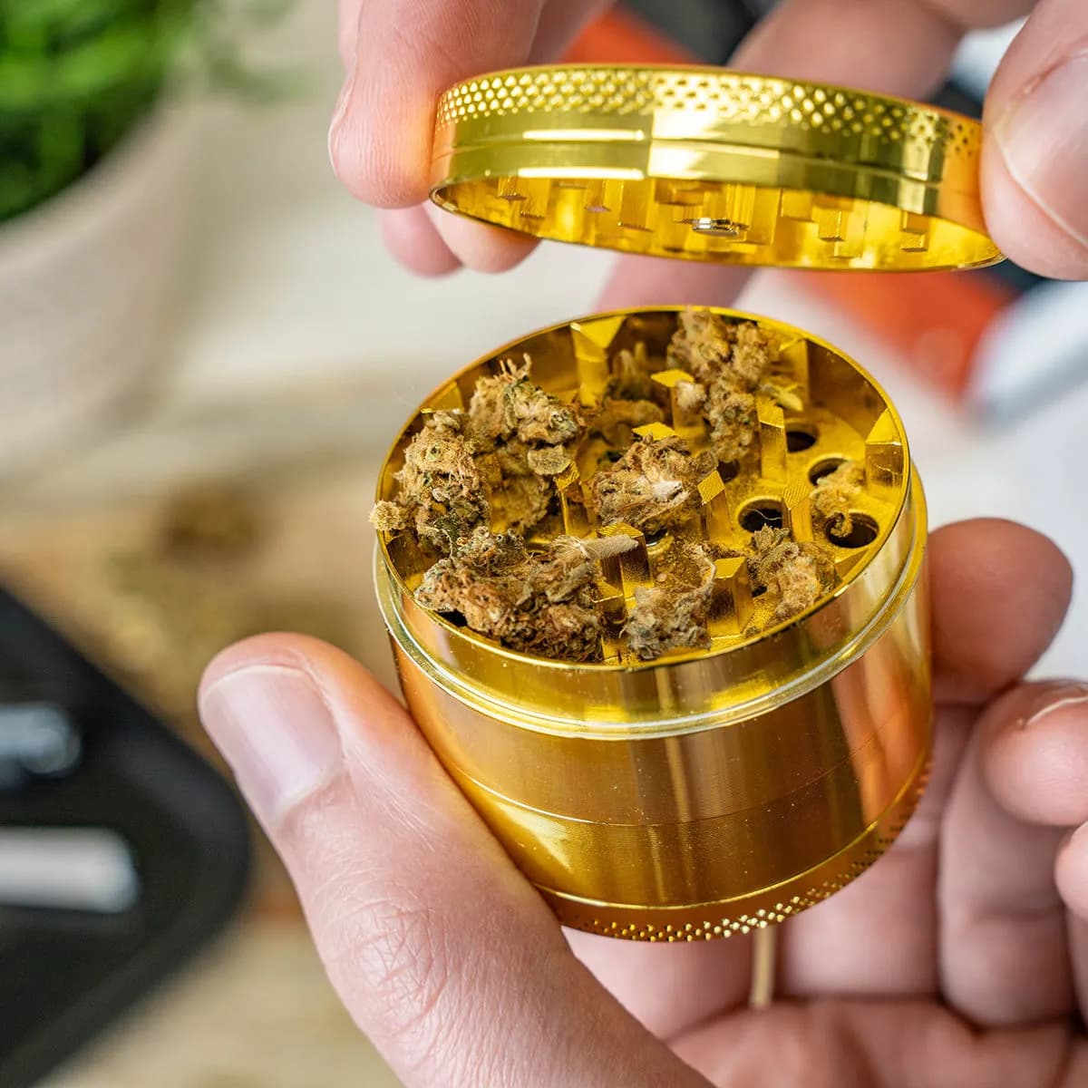 Metalowy młynek 24K Gold