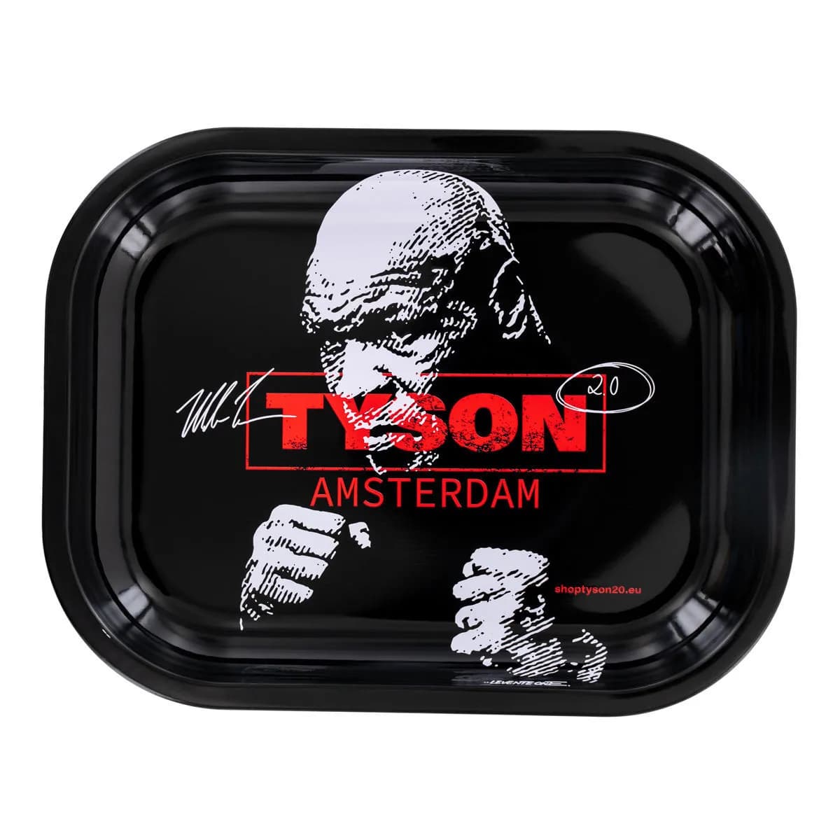 Metalowa tacka do skręcania czarna "Boxing Mike" Tyson 2.0