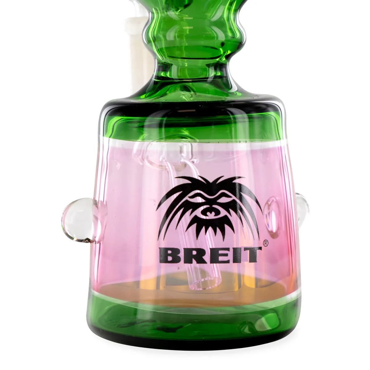 Mini szklany bong z cybuchem typu push Breit