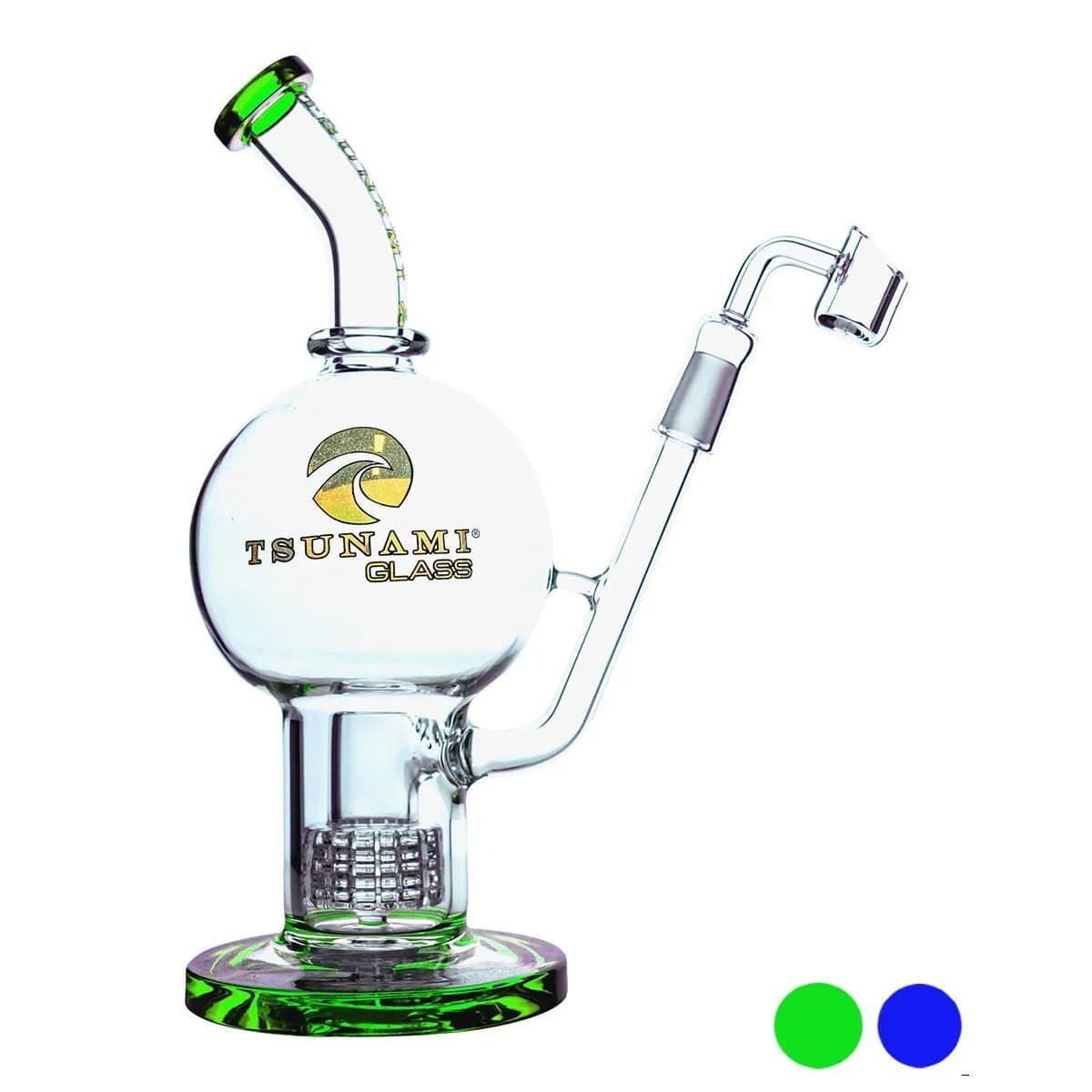 Dab Rig Shower Head Globe 11'' (Tsunami Glass)