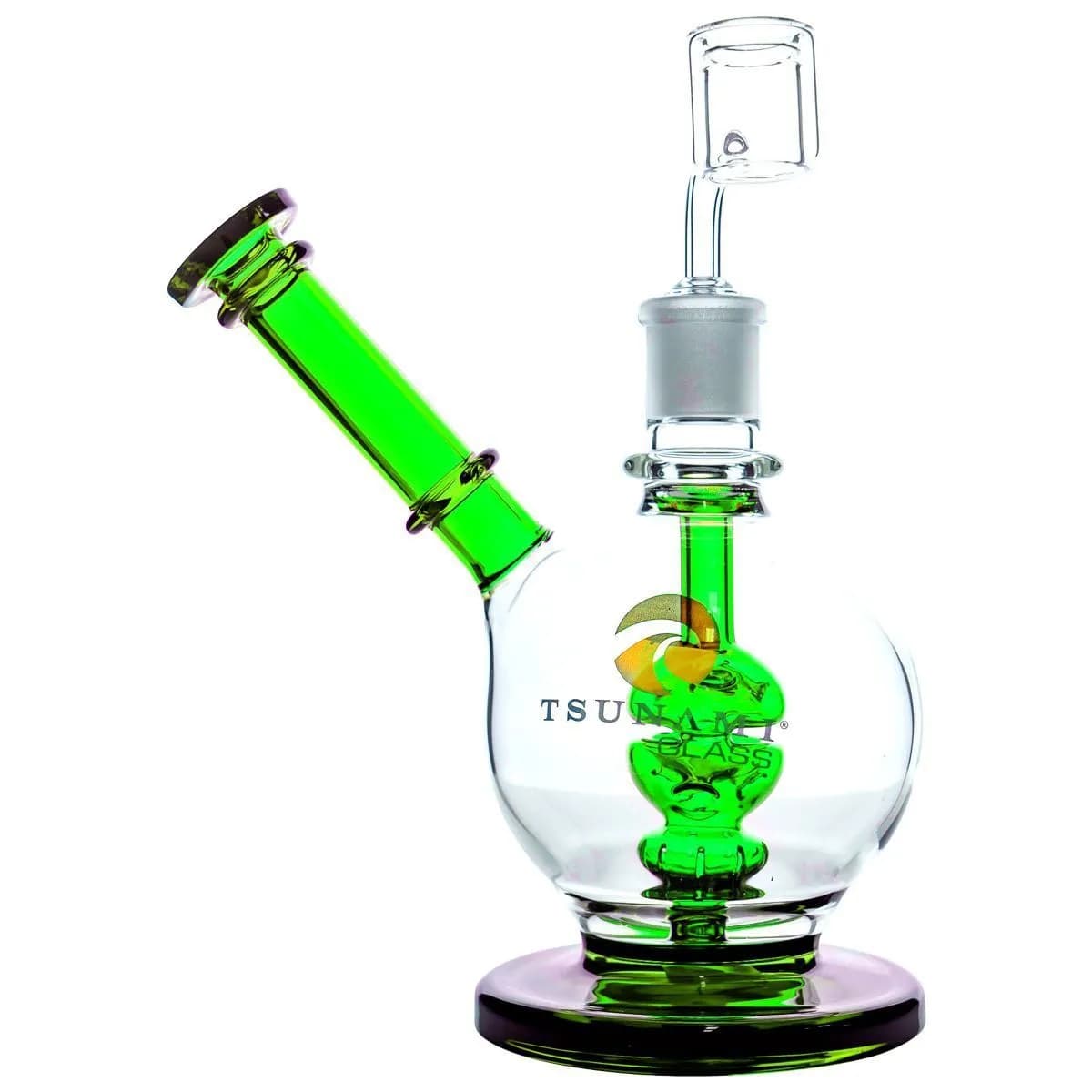 Dab Rig z perkolatorem prysznicowym i bocznym kołnierzem 8″ (Tsunami Glass)