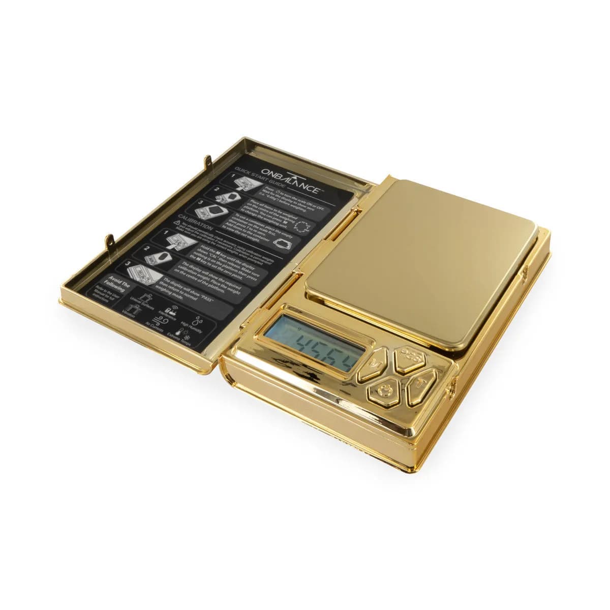 The Shine Chrome Gold Mini Scale - waga kieszonkowa 100 × 0,01g