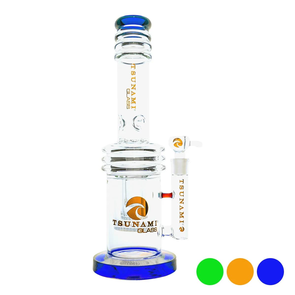 Bong z potrójnym perkolatorem Honeycomb Heart 17'' (Tsunami Glass)