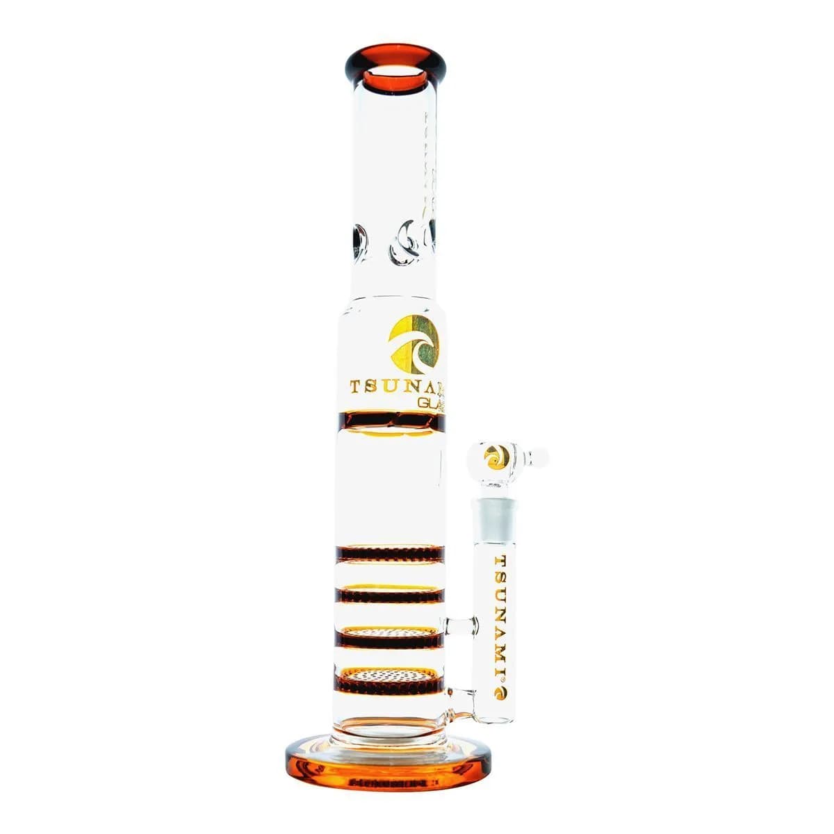 Bong Tsunami Glass z potrójnym plastrem miodu i turbiną 18''