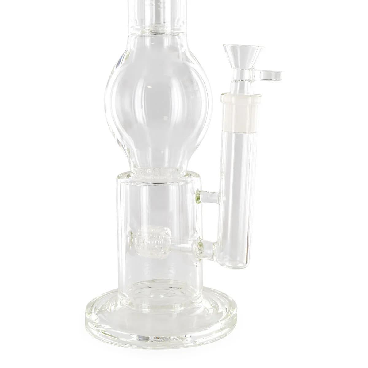 Bong szklany z potrójnym perkolatorem Black Leaf