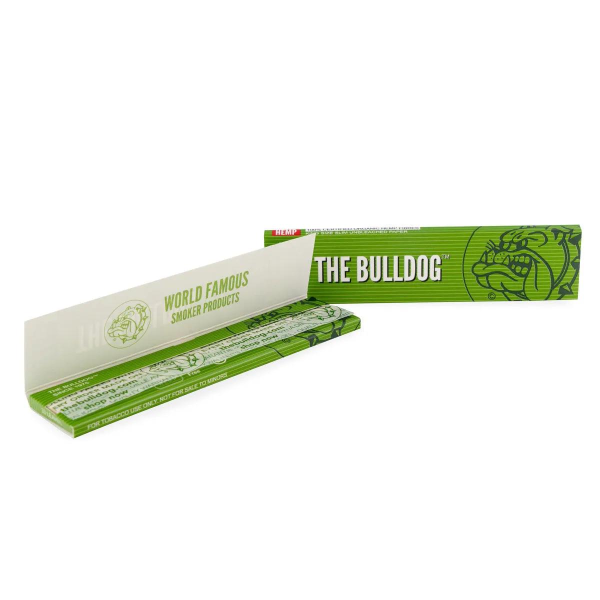 The Bulldog Hemp Green bibułki konopne