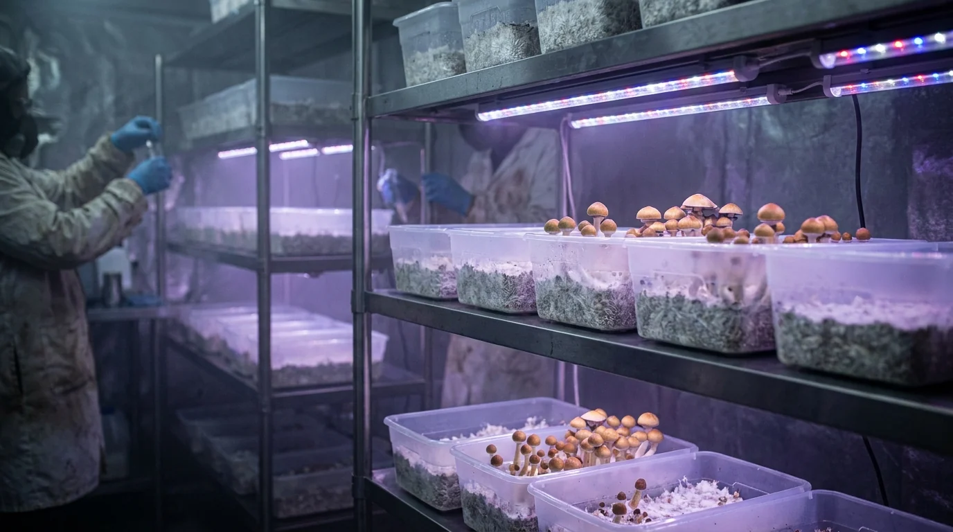 AZARIUS · Podziemna growroom, w której króluje Golden Teacher